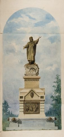 05 Progetto per il monumento ad Arnaldo da Brescia di O. Tabacchi